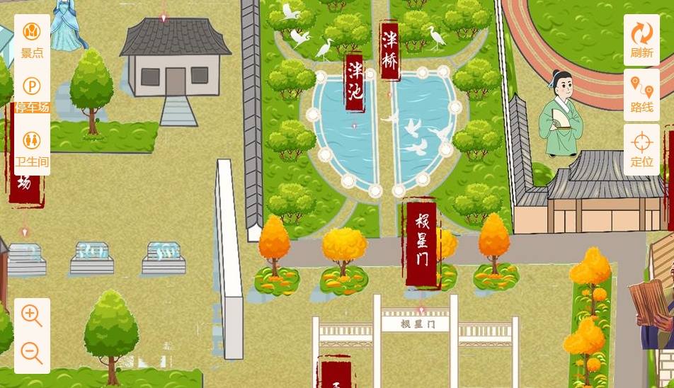 崇川手绘地图景区语音讲解导览系统：智慧景区建设的基石