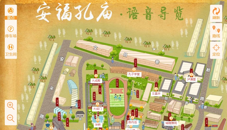 崇川手绘地图：智慧景区智能化服务的延伸